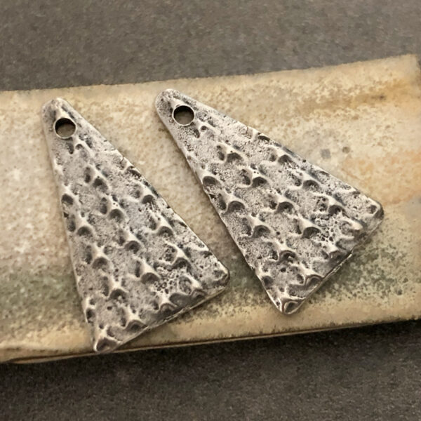 Textured Triangle Charms
