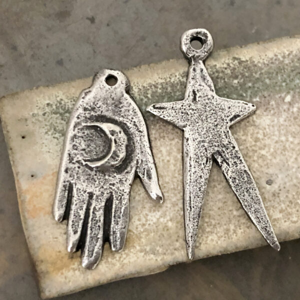 Magic Hand Moon & Star Charms