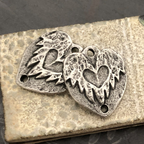 Heart Connector Charms