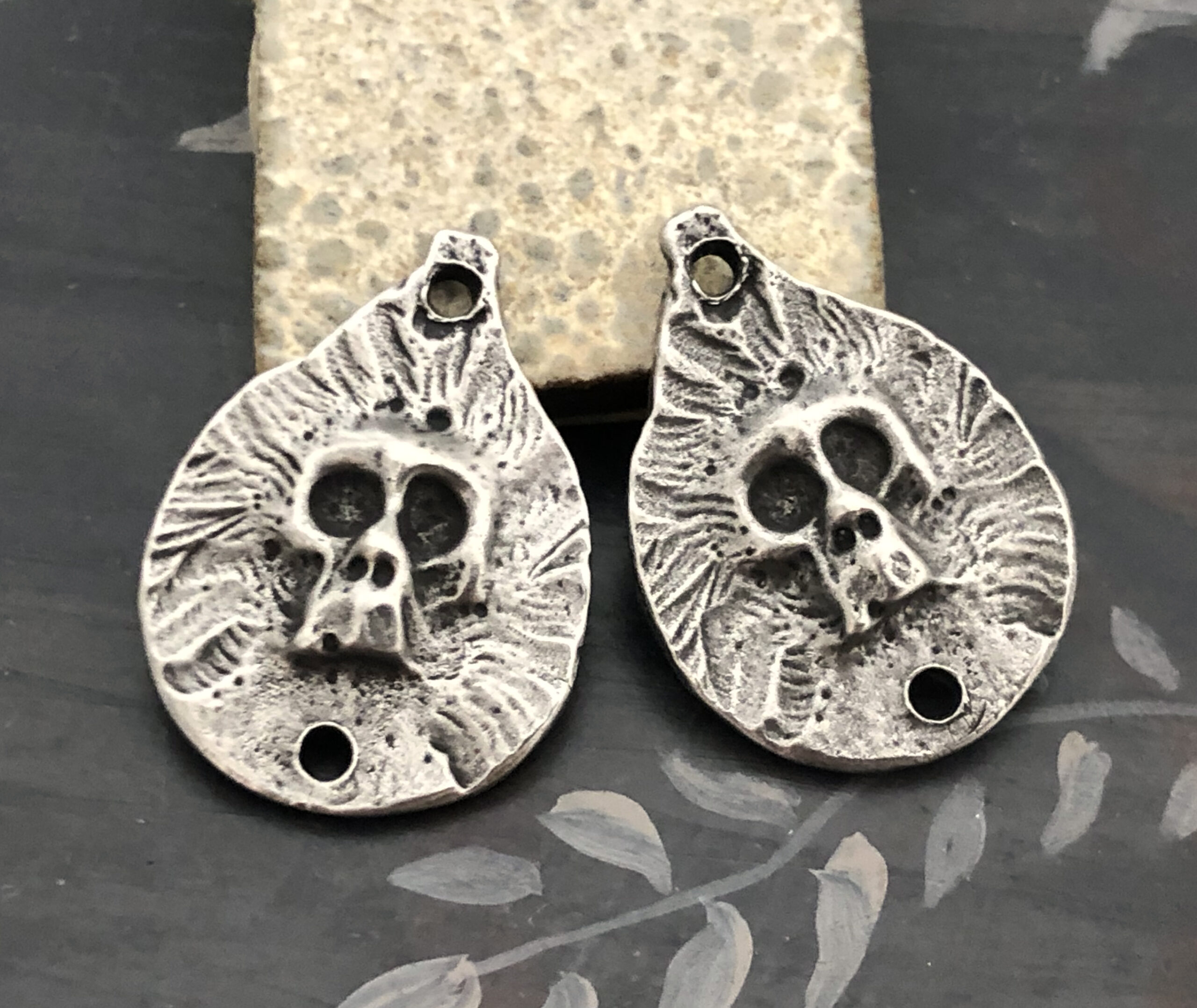 Skull Connector Charms
