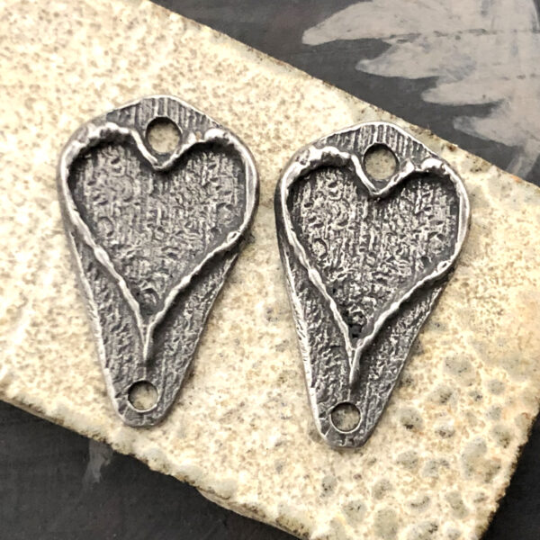 Heart Connector Charms