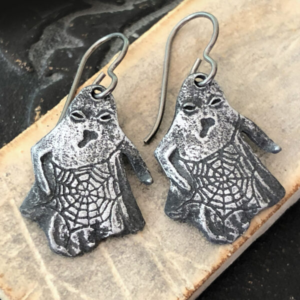 OOAK Ghost Earrings