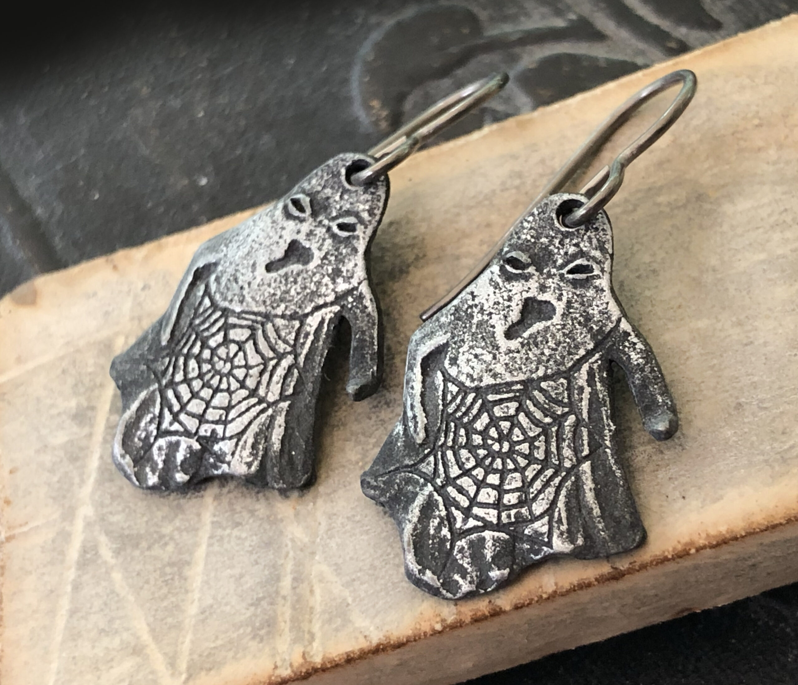 OOAK Ghost Earrings - Image 2
