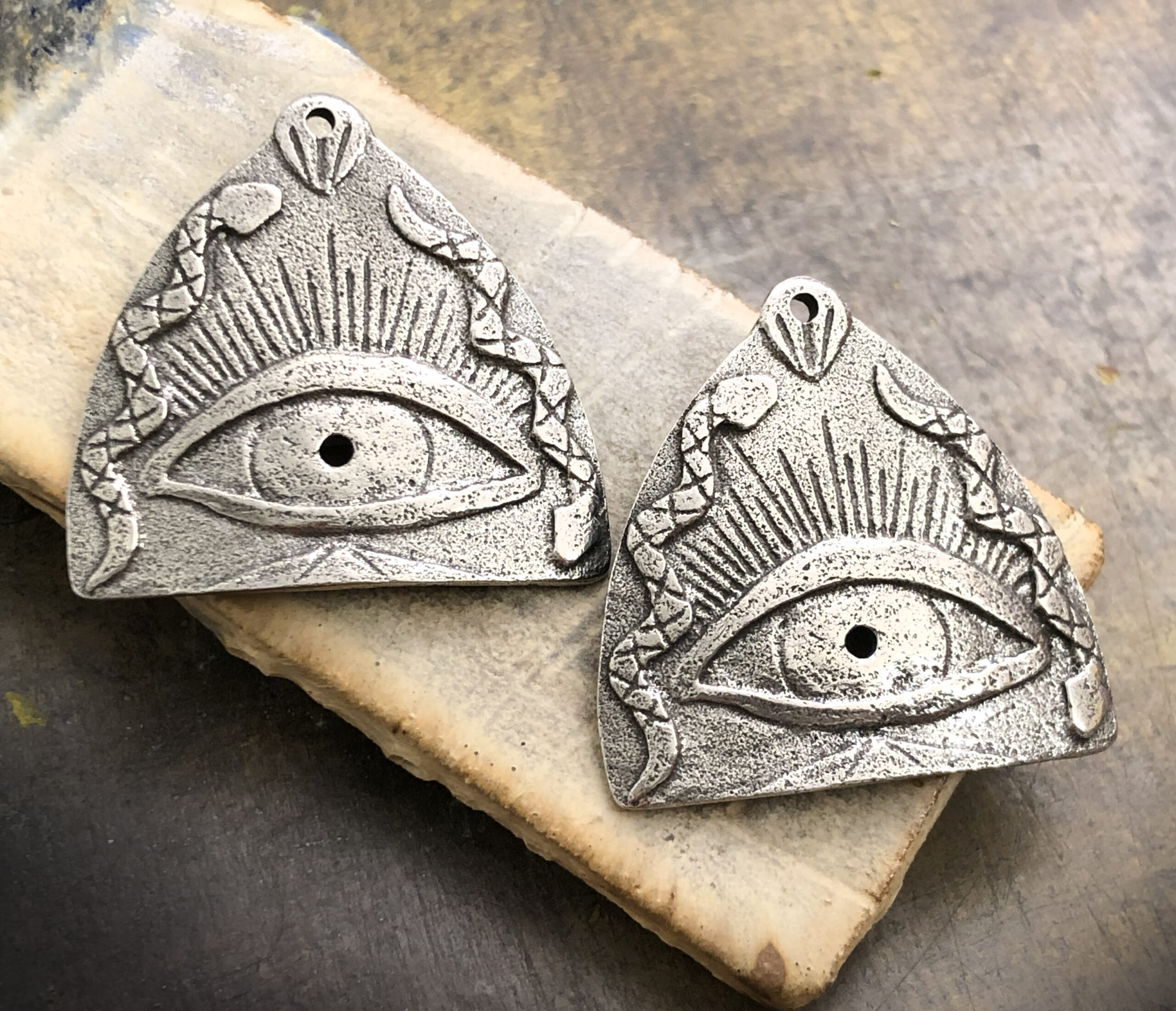 Pyramid & Eye Charms