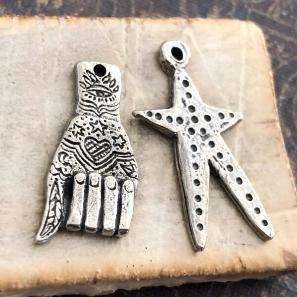 Hand & Star Charms